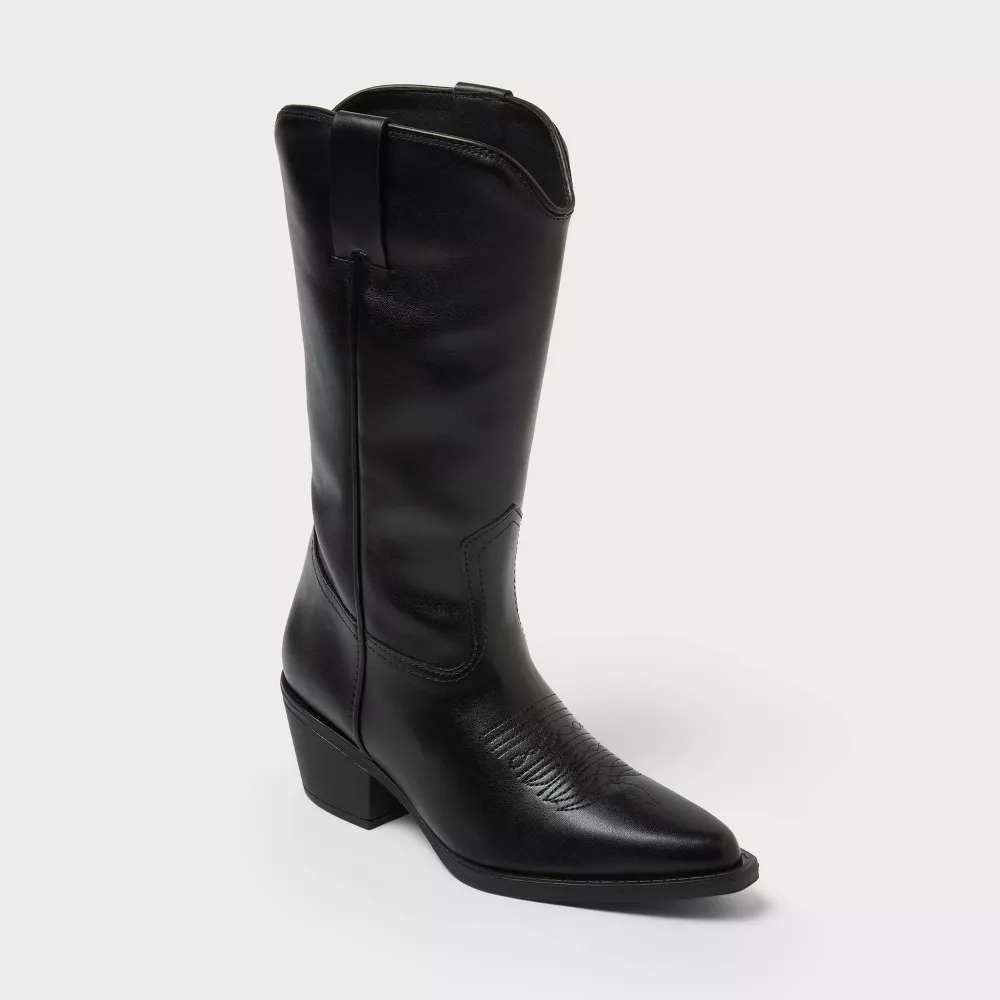 Women's Western Boots by Universal Thread Reed Black Size 11 New With Tags
